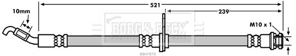 BORG & BECK Тормозной шланг BBH7870